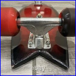 Vintage Bennett Vector and Tracker Race Track Trucks on 20 Skateboard