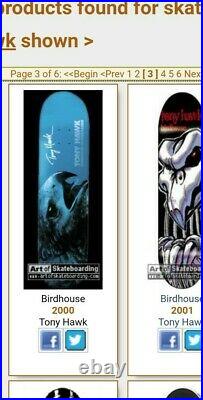 Vintage Birdhouse Tony Hawk 2000 Skateboard Deck Original Graphics Pictured