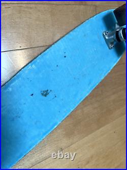 Vintage Blue 1970's Fiberglass Skateboard Fiber-Flexi Dyno GROOVY