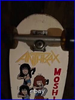 Vintage Brand X Anthrax Deck, 1987Rare Original Hiroaki Katano, NYC Skate History