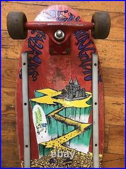Vintage Bryan Pennington Skateboard Marching Mushrooms Deck 1989 BBC Skateboard