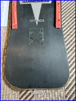 Vintage Christian Hosoi Hammerhead black 1980's Used Skateboard Deck Rare