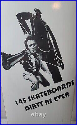 Vintage Clint Eastwood Dirty Harry Wooden Skateboard Deck Rare 70s 80s 90s