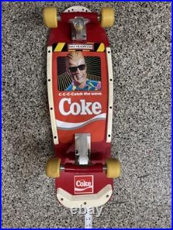 Vintage Coca-Cola Coke Max Headroom Variflex Skateboard 1987 C-C-Catch The Wave
