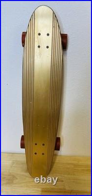 Vintage Continental Skateboard Aluminum 26 Gold