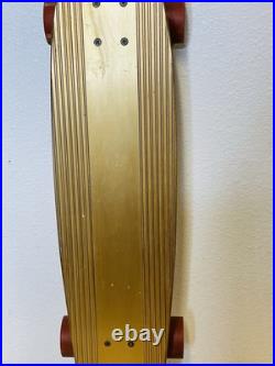 Vintage Continental Skateboard Aluminum 26 Gold