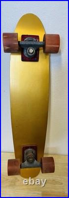 Vintage Continental Skateboard Aluminum 26 Gold