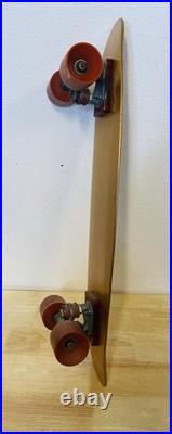 Vintage Continental Skateboard Aluminum 26 Gold
