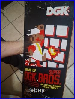 Vintage DGK Game of DGK Bros Marcus McBride Deck Super DGK Mario Graphic