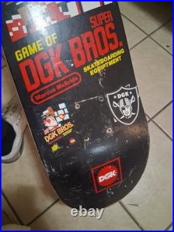 Vintage DGK Game of DGK Bros Marcus McBride Deck Super DGK Mario Graphic