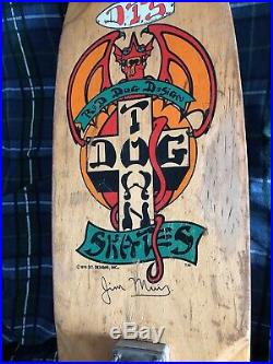 Vintage Dog Town skateboard 1978 Jim Muir model Tracker Kryptonics Wes Humpston
