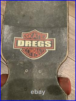 Vintage Dregs Biker Skateboard Longboard RARE With Wheels And Trucks