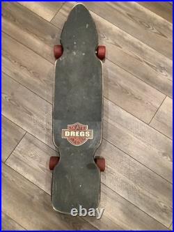 Vintage Dregs Biker Skateboard Longboard RARE With Wheels And Trucks