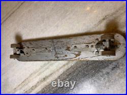Vintage EARLY 1950s Sidewalk Surfboard Surf Board Wooden Skateboard Metal Wheels