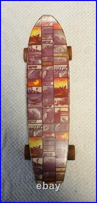 Vintage Fiberglass Skateboard 1970's Surfer Pro-Class Trucks Big Mac Wheels 23.5