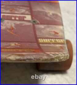 Vintage Fiberglass Skateboard 1970's Surfer Pro-Class Trucks Big Mac Wheels 23.5