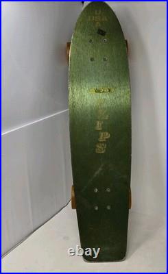 Vintage Flips Skateboard Aluminum Green