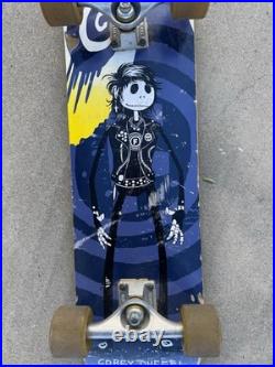Vintage Foundation Corey Duffel Skellington Skateboard Deck 2000s
