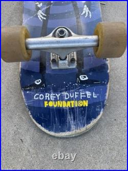 Vintage Foundation Corey Duffel Skellington Skateboard Deck 2000s