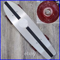 Vintage GT Aluminum Double Kicktail Skateboard 23.5 Trucks Red Wheels 70's