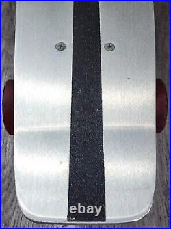 Vintage GT Aluminum Double Kicktail Skateboard 23.5 Trucks Red Wheels 70's
