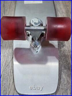Vintage GT Aluminum Double Kicktail Skateboard 23.5 Trucks Red Wheels 70's