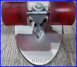 Vintage GT Aluminum Double Kicktail Skateboard 23.5 Trucks Red Wheels 70's