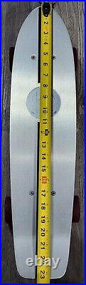 Vintage GT Aluminum Double Kicktail Skateboard 23.5 Trucks Red Wheels 70's