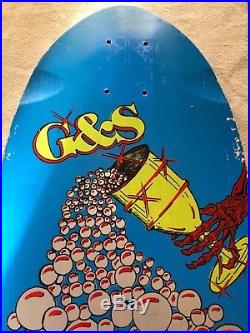 Vintage G&S Billy Ruff Chalice Skateboard Deck OG 1984 Rare