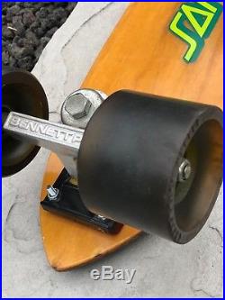 Vintage G&S FibreFlex Skateboard 28 Slalom Bennett Kryptonics LCB Skate Board