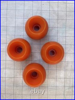 Vintage G&S Rollerball Skateboard Wheels Knockoffs Orange