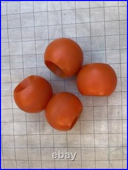 Vintage G&S Rollerball Skateboard Wheels Knockoffs Orange