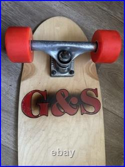 Vintage G&S Skateboard with Tracker Trucks and Kryptonics Kryptos Wheels