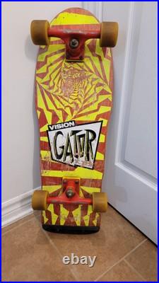 Vintage Gator Vision Skateboard Deck Mark Rogowski Pro Model 1986 Vintage Gator Vision Skateboard Deck Mark Rogowski Pro Model 1986