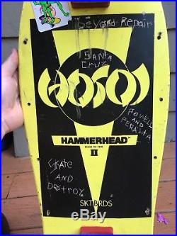 Vintage Genuine 1980's Christian Hosoi Hammerhead II Skateboard Powell Peralta