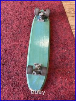 Vintage Green Longboard Skateboard Nash Trucks Old School