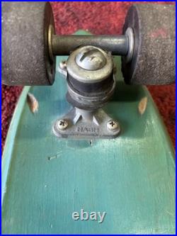 Vintage Green Longboard Skateboard Nash Trucks Old School