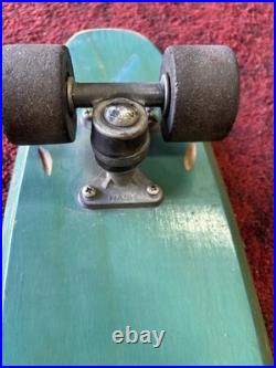 Vintage Green Longboard Skateboard Nash Trucks Old School