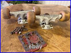 Vintage Grind King Kreper Skateboard Trucks Glow In The Dark Rare Skull