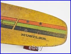 Vintage HOBIE HUSTLER 1970s Yellow Fiberglass Skateboard ACS-430 Trucks Original Vintage HOBIE HUSTLER 1970s Yellow Fiberglass Skateboard ACS-430 Trucks Original