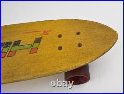 Vintage HOBIE HUSTLER 1970s Yellow Fiberglass Skateboard ACS-430 Trucks Original Vintage HOBIE HUSTLER 1970s Yellow Fiberglass Skateboard ACS-430 Trucks Original