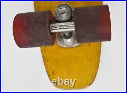 Vintage HOBIE HUSTLER 1970s Yellow Fiberglass Skateboard ACS-430 Trucks Original Vintage HOBIE HUSTLER 1970s Yellow Fiberglass Skateboard ACS-430 Trucks Original