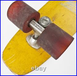 Vintage HOBIE HUSTLER 1970s Yellow Fiberglass Skateboard ACS-430 Trucks Original Vintage HOBIE HUSTLER 1970s Yellow Fiberglass Skateboard ACS-430 Trucks Original