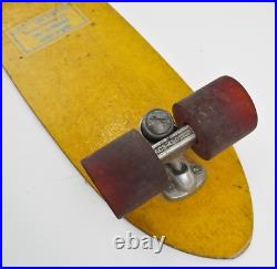 Vintage HOBIE HUSTLER 1970s Yellow Fiberglass Skateboard ACS-430 Trucks Original Vintage HOBIE HUSTLER 1970s Yellow Fiberglass Skateboard ACS-430 Trucks Original