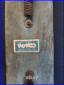 Vintage HUMCO Wooden Skateboard with Metal Wheels 24
