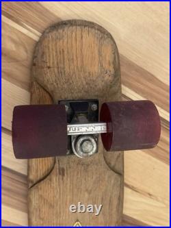 Vintage Hobbs Wood Skateboard & Wheels WithBennet Trucks