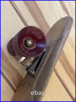 Vintage Hobbs Wood Skateboard & Wheels WithBennet Trucks