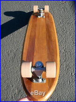 Vintage Hobie 5 stringer sidewalk surfboard skateboard longboard super surfer 60