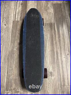 Vintage Hobie Competition Skateboard, Blue Fiberglass, Red Wheels, All Original