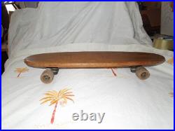 Vintage Hobie Super Surfer Wooden Sidewalk Skateboard Clay Wheels 1960s Surfer